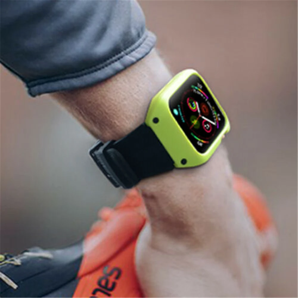 Силиконовый спортивный браслет ремешок для часов Apple iWatch серии 4 44 мм |