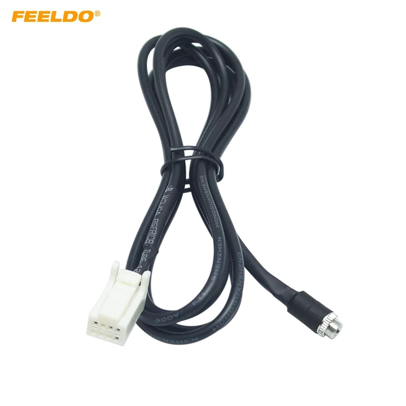 USB кабель FEELDO для подключения внешней аудиосистемы MP3 с разъемом 3 5 мм к 8