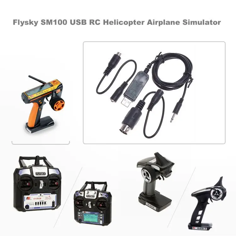 Flysky SM100 USB Радиоуправляемый вертолет самолет симулятор для Flysky|Детали и