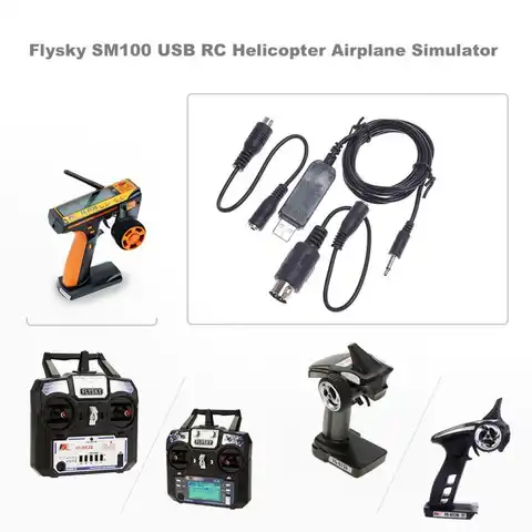 Flysky SM100 USB RC вертолет самолет симулятор для Flysky FS-i6 FS-i4 FS-TH9X FS-T6 FS-T4B FS-GT3 FS-GT2 пульт дистанционного управления