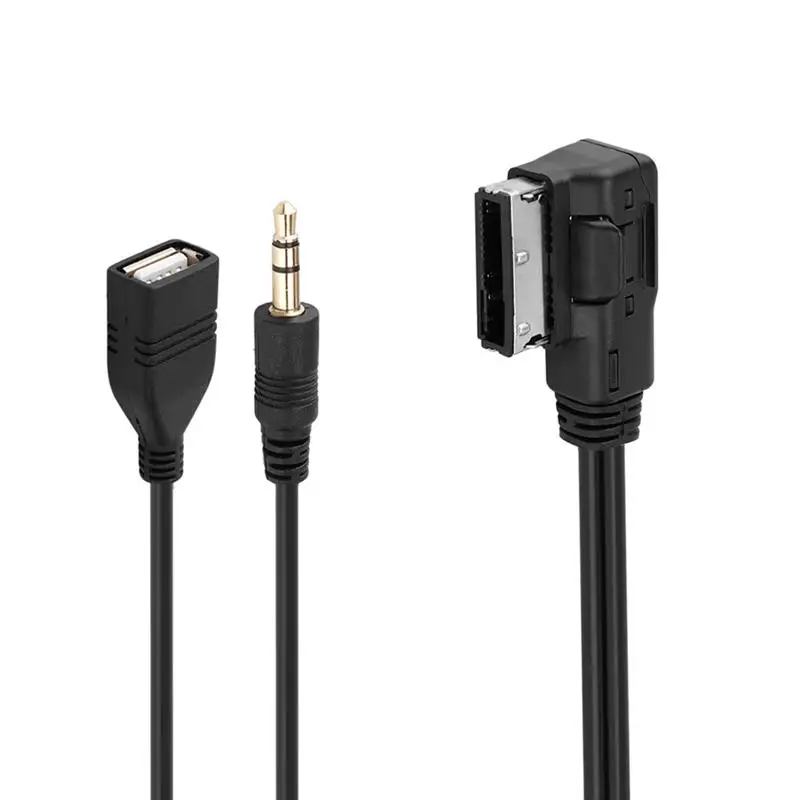 AOZBZ 3 5 мм Музыка AMI MMI интерфейс мини джек автомобильные USB зарядные устройства Aux MP3