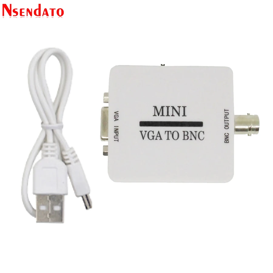 Преобразователь видео Mini HD VGA в BNC композитный адаптер цифровой переключатель для