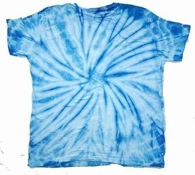 PETITE LT Синий паук TYE окрашенные майка Размеры SM хиппи tie dye Новый PET08|Футболки для