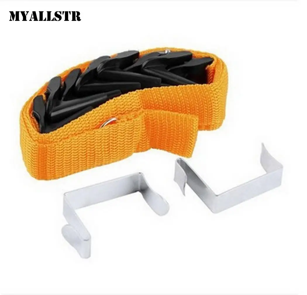 Adjustable Door Back Hook Strap Clothes Hats Hanging Belt Hanger Rope Bags Shoes Storage Save Space Suspension | Дом и сад