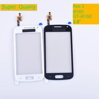 10pcslot i8160 for samsung galaxy ace 2 gt i8160 i8160 touch screen panel sensor digitizer front glass lens touchscreen no lcd