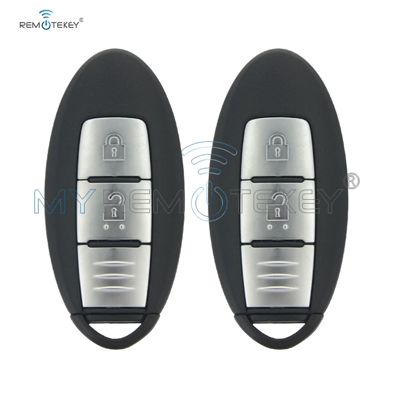 Remtekey 2 шт. S180144102 кнопки 433 92 МГц для Nissan Qashqai X Trail с аварийным ключом без ключа входа