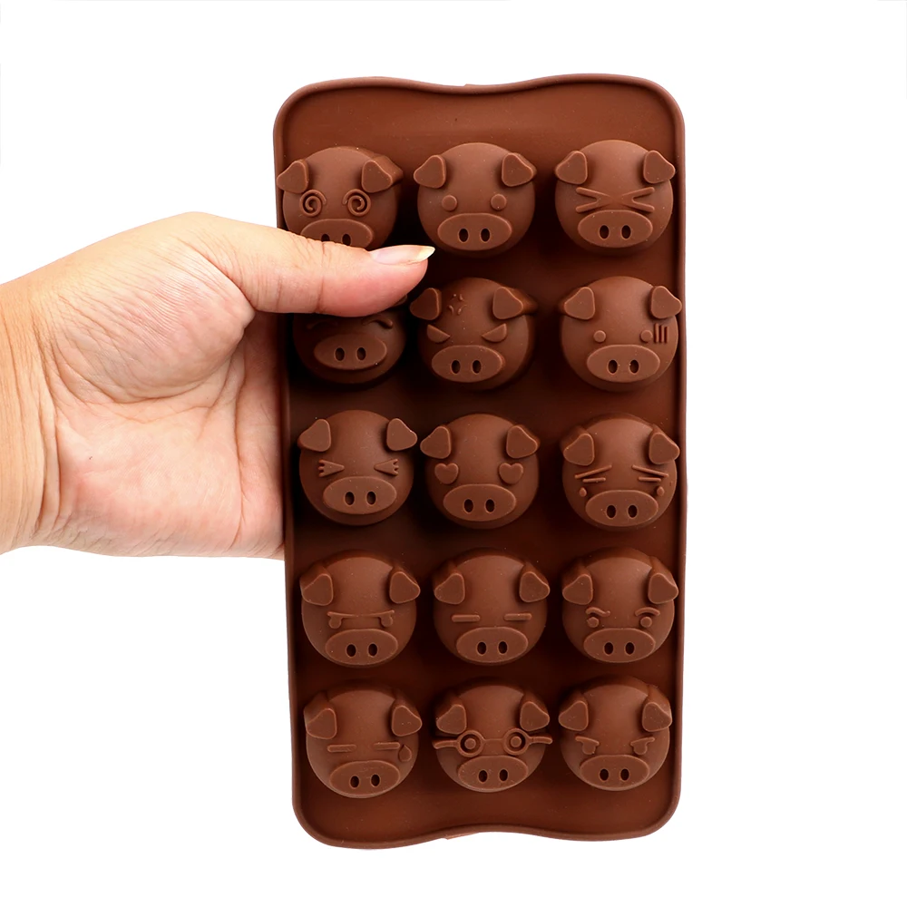 Мыло Конфеты Fondant Mold забавные в форме свиньи 3D силиконовая форма для шоколада