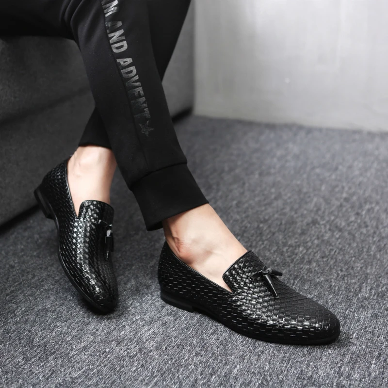 MULUHU Spring Man Leather Shoes Loafers Business Office Dress High Quality Fashion Casual Male Shoe Size38-48 Dropshipping | Обувь
