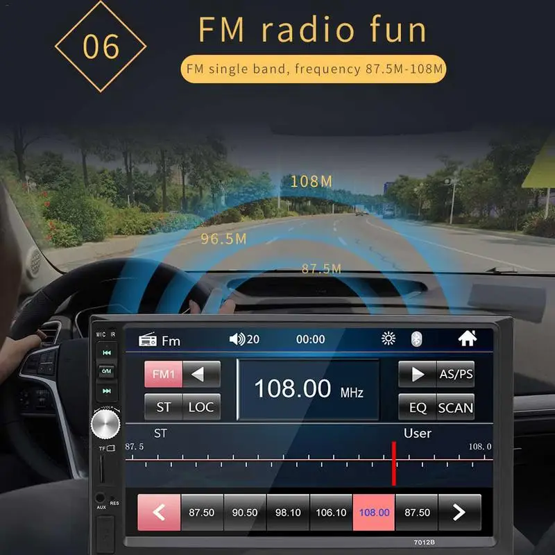 Bluetooth автомобильное радио lcd HD 7 дюймов АВТОМОБИЛЬ MP4 карта машина автомобиль MP5