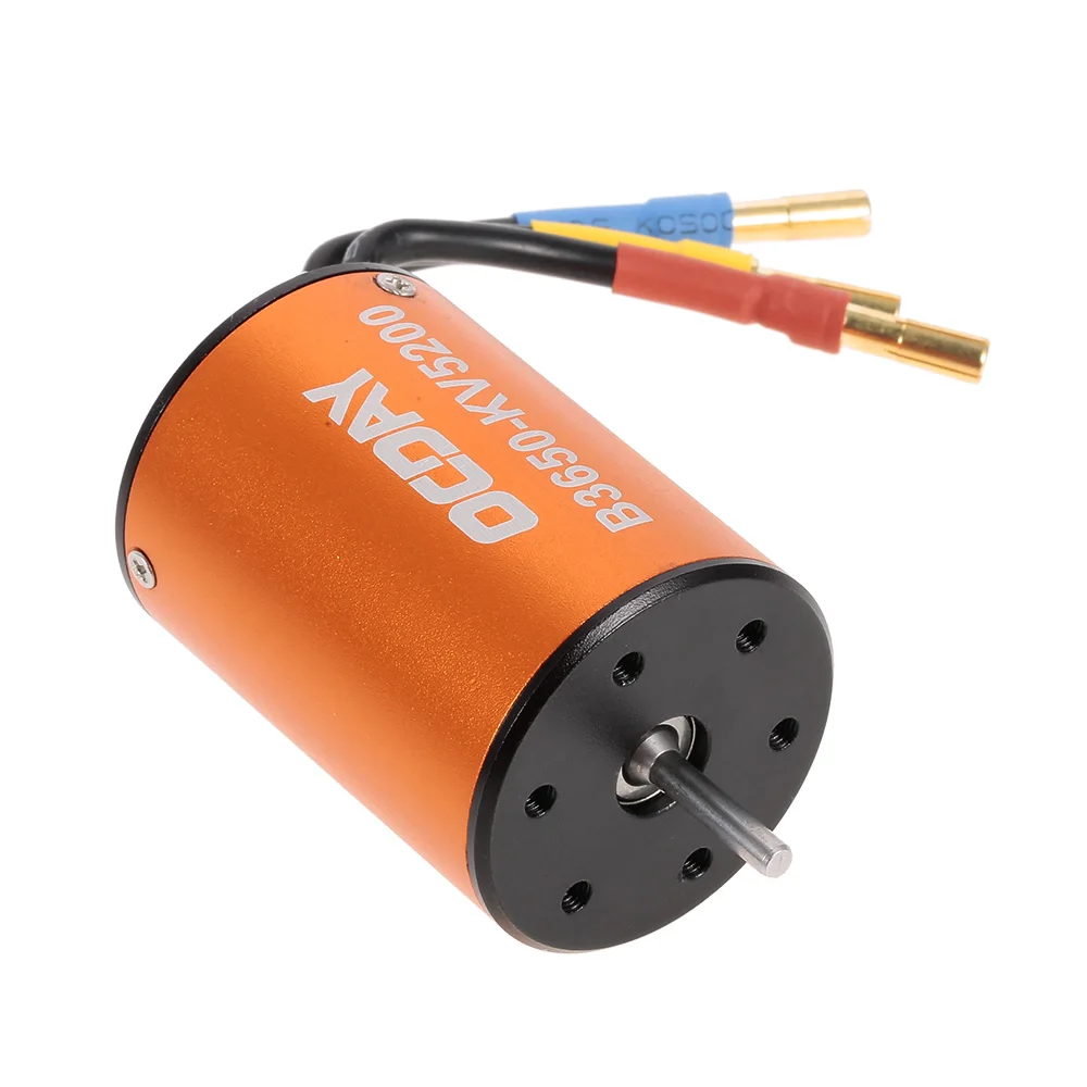 

OCDAY 1/10 B3650 5200KV 4P Бессенсорный бесщеточный двигатель CNC для радиоуправляемого автомобиля 1/10