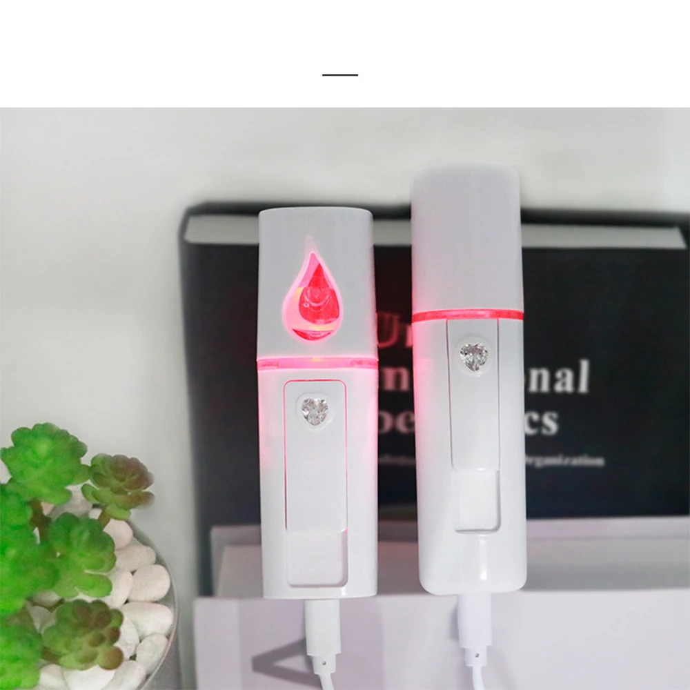 Портативный нано спрей увлажнитель для лица USB зарядка зеркало красота