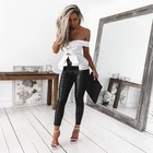 Женские облегающие леопардовые леггинсы с принтом змеиной кожи, черные кожаные леггинсы, модные облегающие брюки-карандаш с завышенной талией