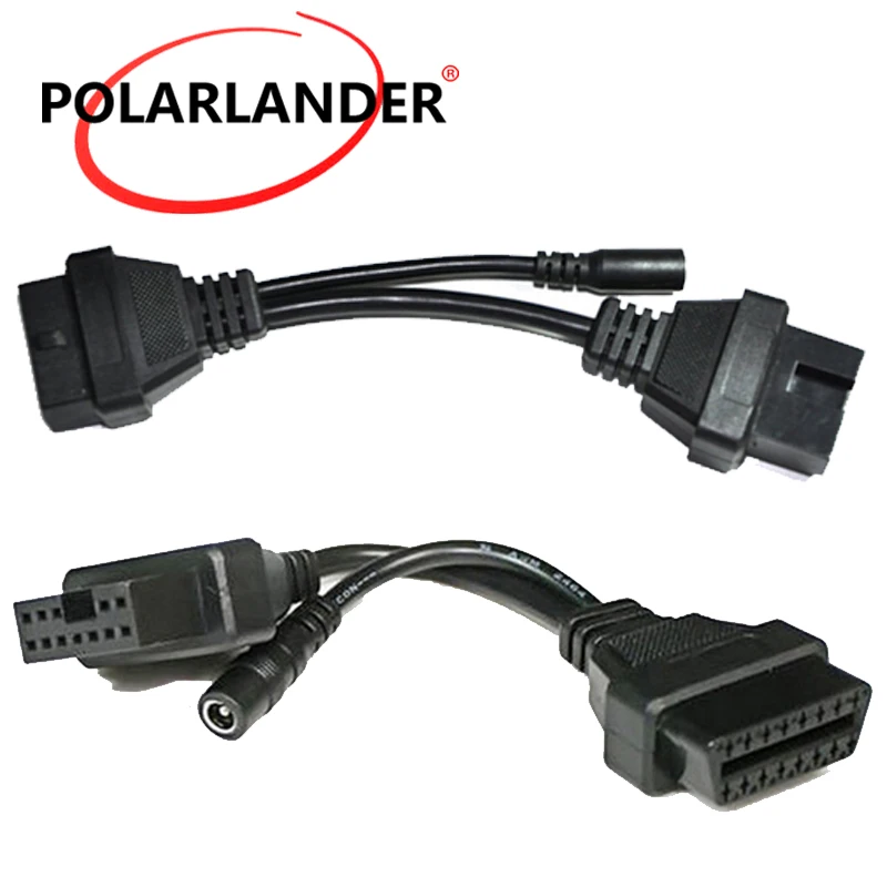 12pin до 16pin OBD2 кабель сервисный Разъем Авто Диагностический автомобильный адаптер