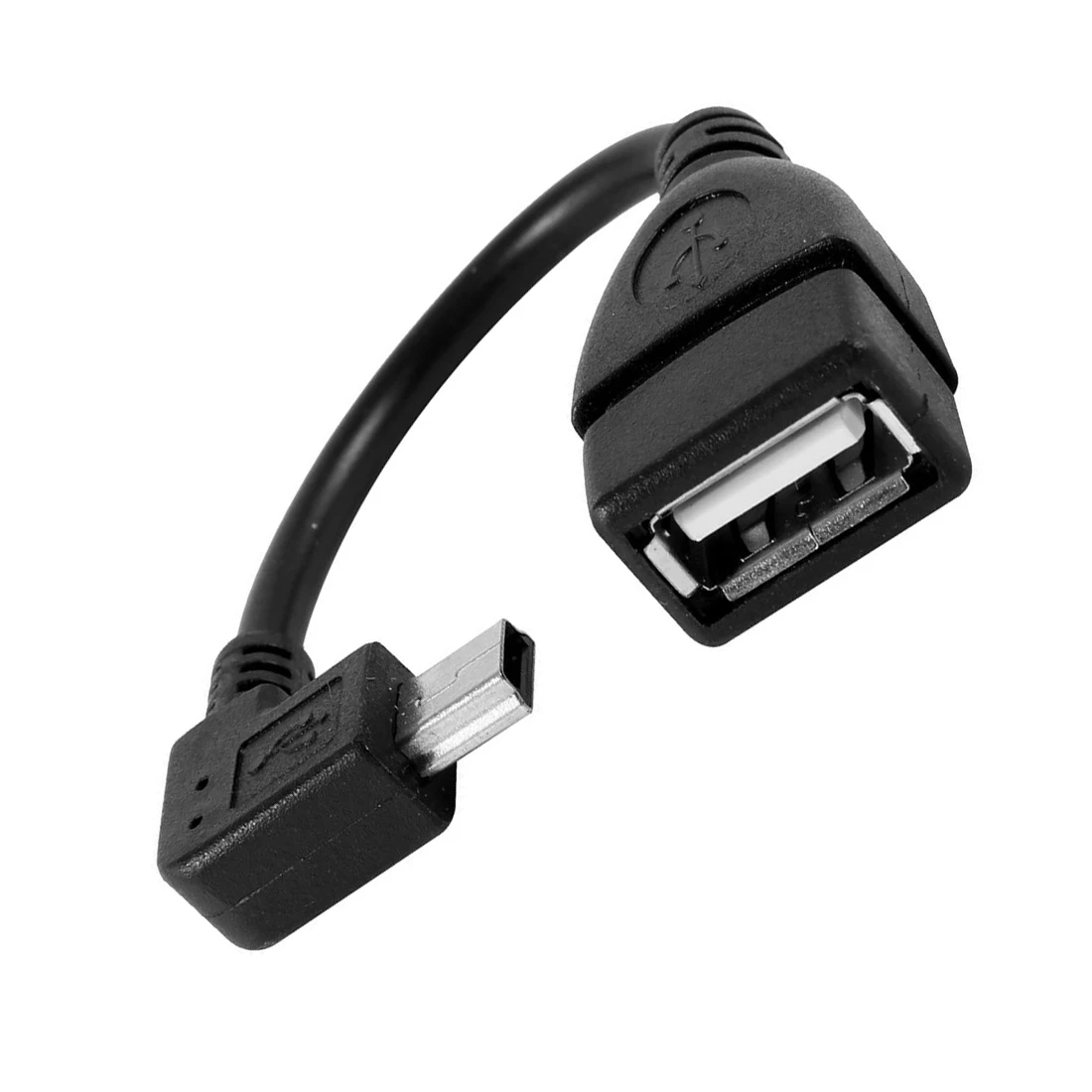 USB 2 0 мама папа 90 градусов мини адаптер 12 см кабель для передачи данных|Кабели