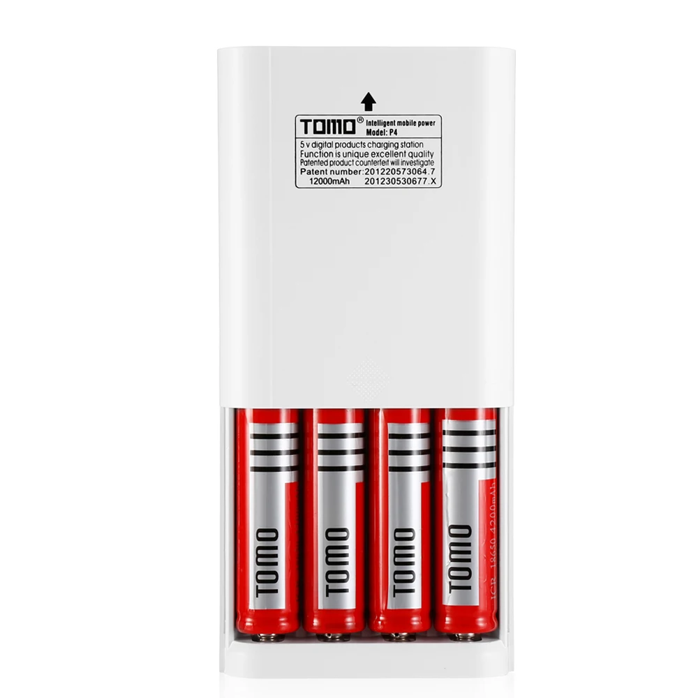TOMO P4 Смарт Мощность Зарядное устройство 5V 2A банк чехол C4 X 18650 литий ионный