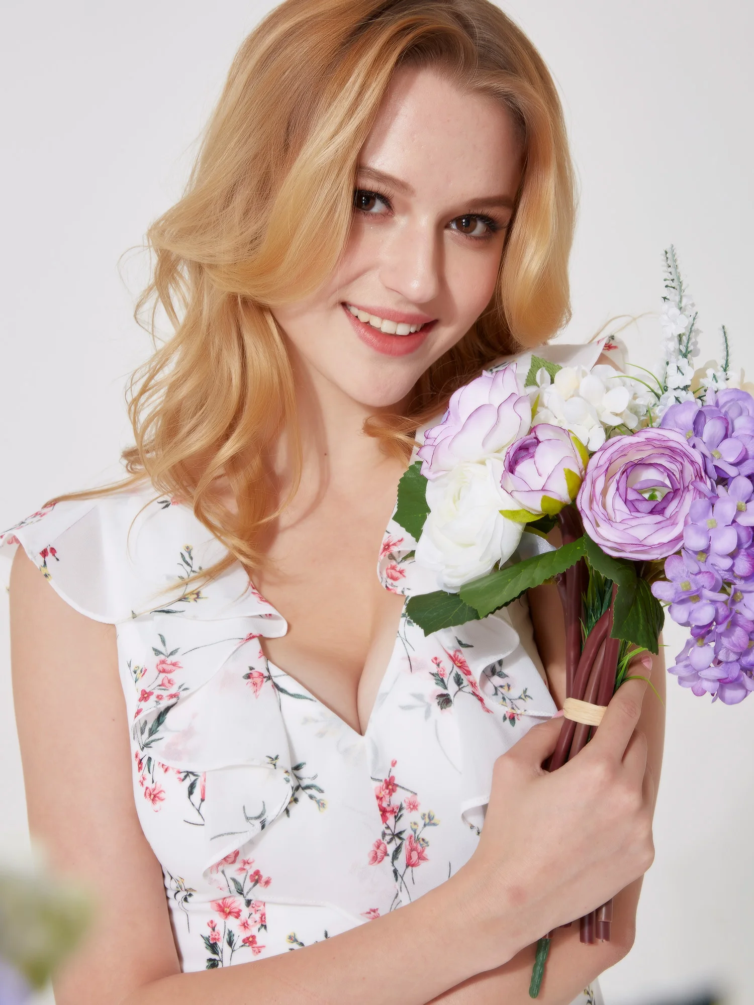 Ever Pretty для женщин's 2019 Новая мода с цветочным принтом длиной макси Вечеринка