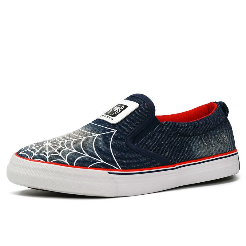 Kids Shoes With Spider Children Boys Breathable Canvas Sneakers Aged 6 12 Size 28 35 ML1811|Кроссовки| |