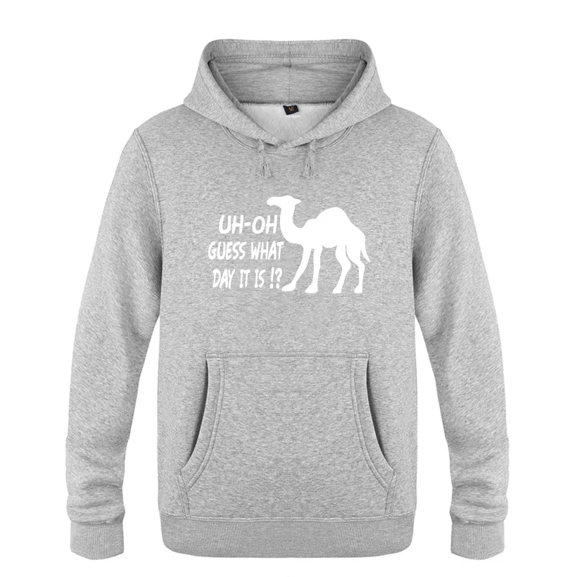 UH Oh догадаться какой день это Camel Hump дневные толстовки мужские 2018 пуловер свитшот