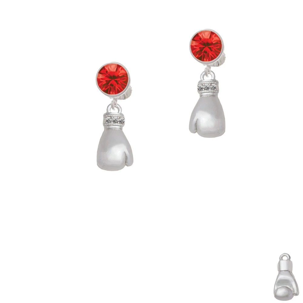 Large Boxing Glove Crystal Clip On Earrings | Украшения и аксессуары