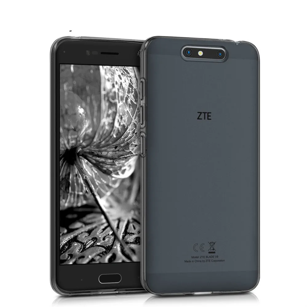 Силиконовый Ультратонкий чехол для телефона ZTE Blade V8 /V8 Pro / mini Мягкий ТПУ защитный