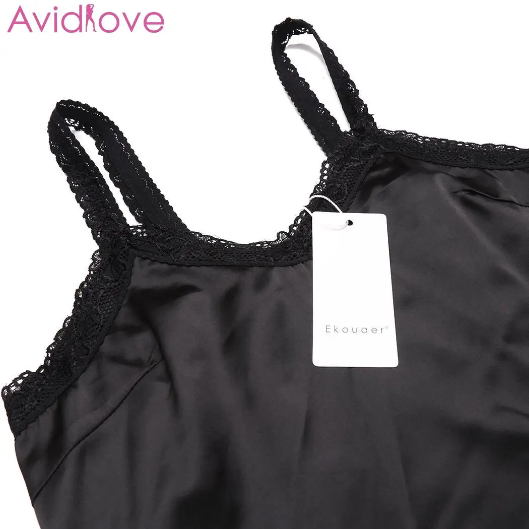 Avidlove женское сексуальное нижнее белье шелковое ночное ночные сорочки кружевное