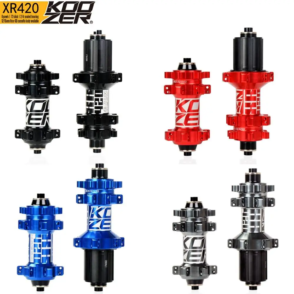 KOOZER XR420 передняя Задняя Ступица 24 Отверстия велосипедные ступицы быстрое