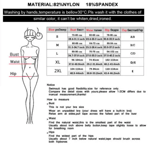 

Fashion Summer Women Bikini Set Push-up Padded Bra Swimsuit Swimwear Beachwear Female Bandage Bathing Suit