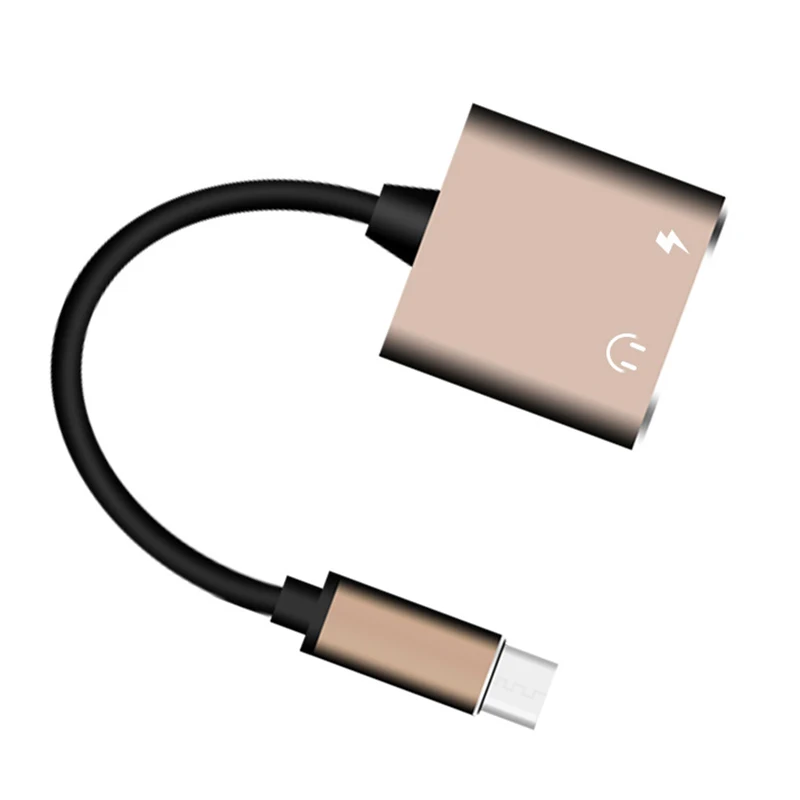 2 в 1 Тип C до 3 5 мм для наушников Aux конвертер Usb адаптер Зарядное устройство аудио