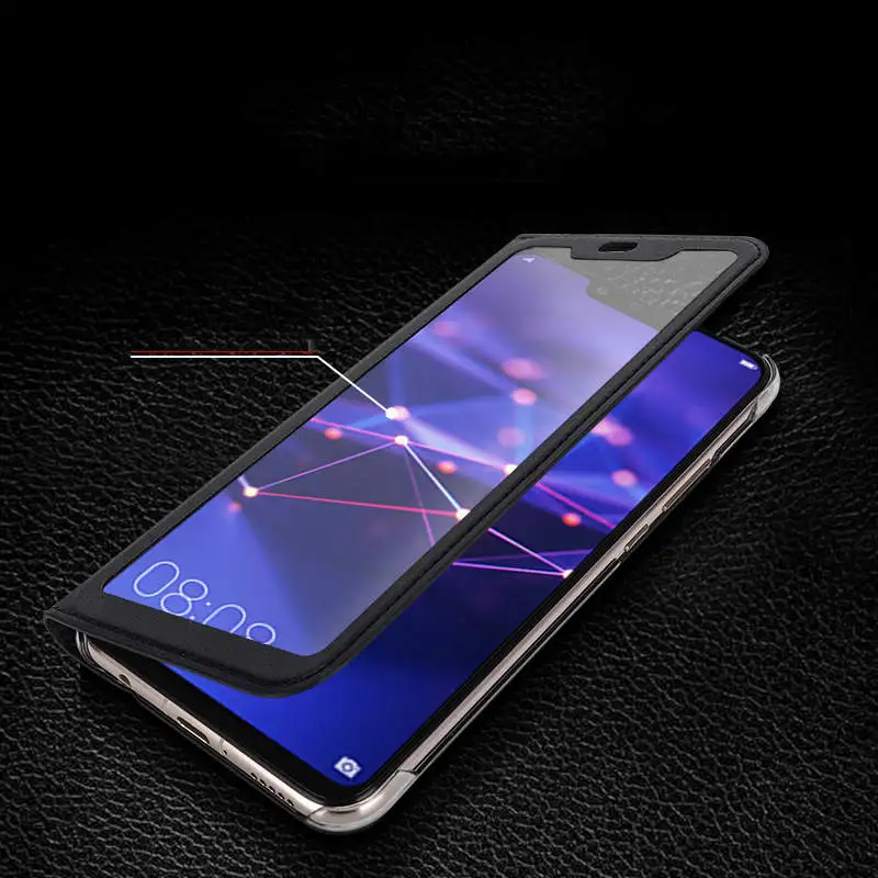 Чехол для Xiaomi Mi 8 чехол lite откидной из искусственной кожи с полным окошком Mi8
