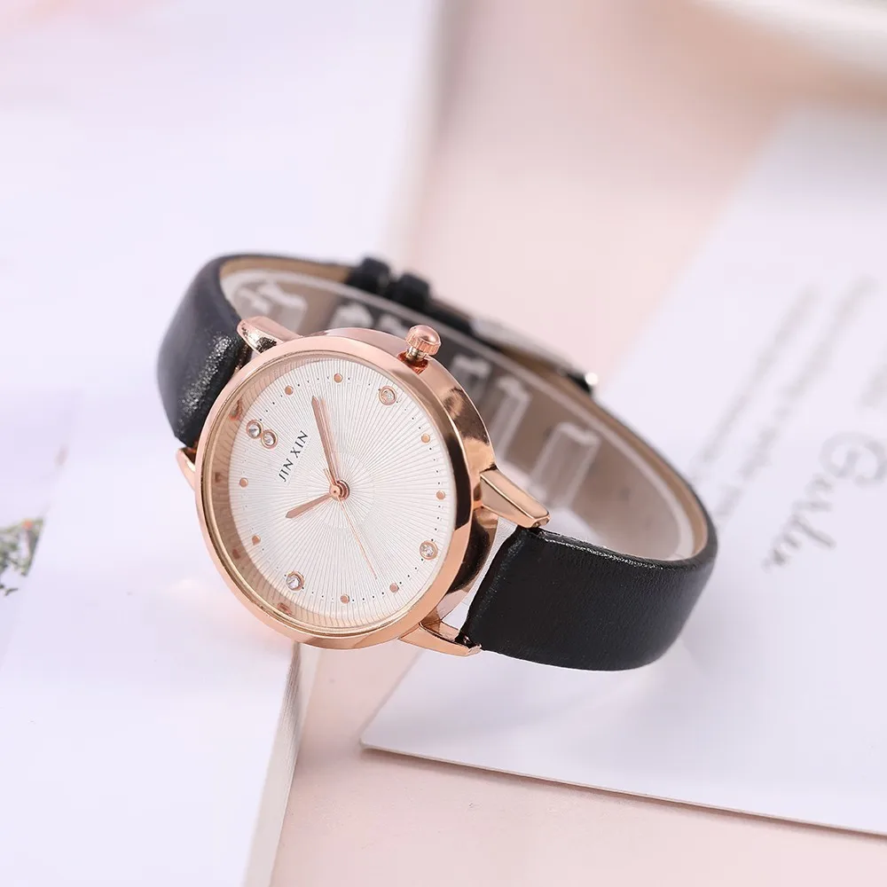 Rwlogio Feminino роскошные женские кварцевые часы кожаные Наручные модные крутые