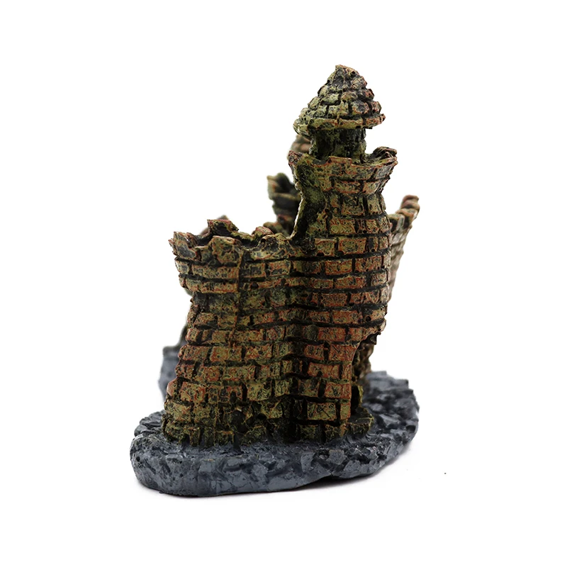 Artificial Cartoon Castle Aquariums Decorations Tower Ornaments Fish Tank Aquarium Accessories Decoration | Дом и сад