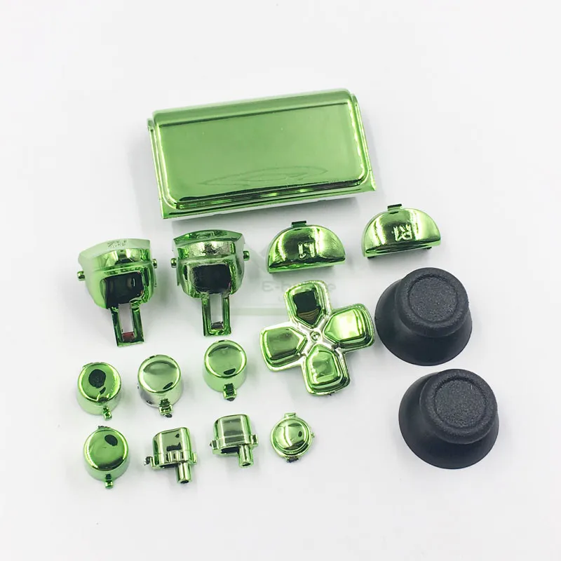 Набор из 10 хромированных кнопок L1 R1 L2 R2 сменная Крышка для джойстика PS4 Pro