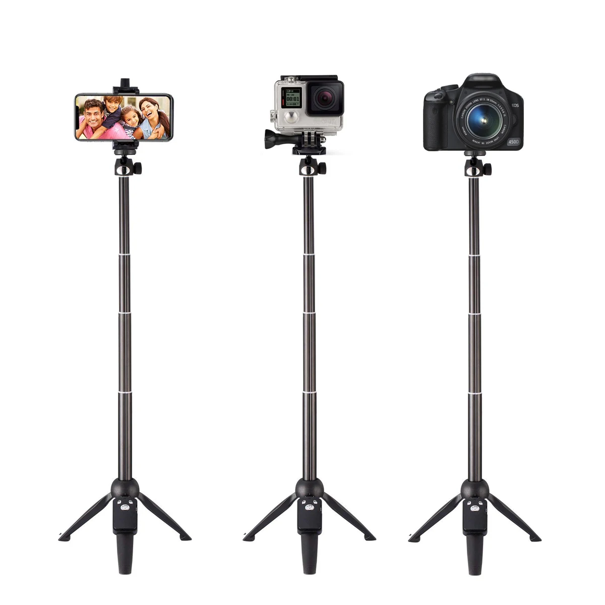 40 &quotРучной bluetooth селфи палка Штатив для GoPro 3 в 1 Выдвижной SLR Спортивная экшн