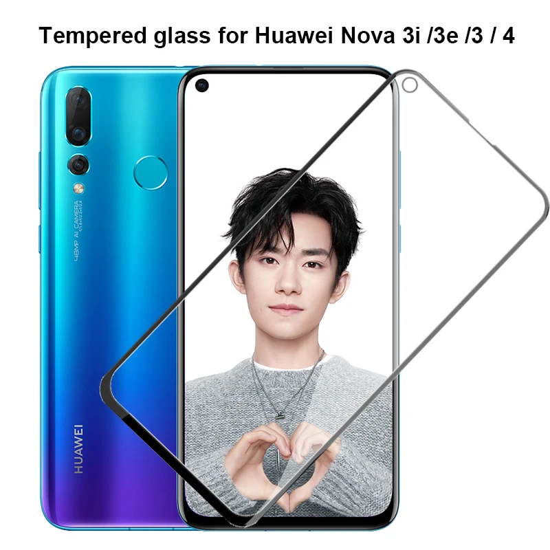 Закаленное стекло для huawei nova 4 Защитная пленка экрана huawai hawei huawie на 3e 3i i 3 защитная