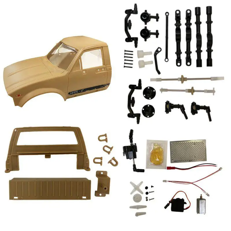 

LeadingStar WPL C14 2.4G 1/16 Four Drive Climber RC Car KIT with Servo Motor RC Accessories
