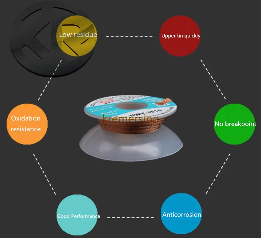 Chinese Brand Top Quality Tin Desoldering Wick Suction Tool | Performance Chips