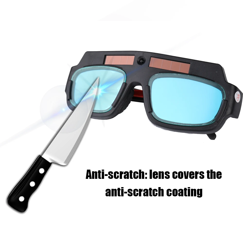 Очки для сварки с автозатемнением профессиональные очки защитой от УФ излучения - Фото №1