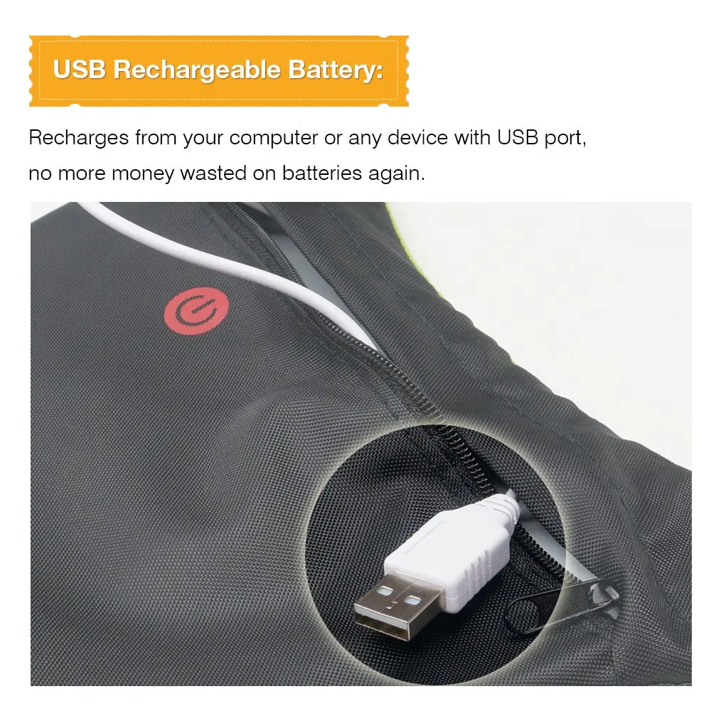 Жилет для велоспорта уличный светодиодный сигнальный светильник с 5