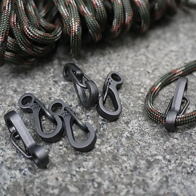 1pcs Mini Carabiners Spring Backpack Clasps Climbing Accessories EDC Keychain Camping Hooks Paracord Tactical Survival Gear Z70 | Спорт и
