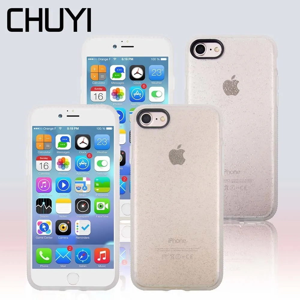 2019 Блестящие модные чехлы с жидким песком для iPhone 7 7Plus блестками динамичные