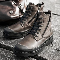 recommand must have super warm snow boots men retro ankle boots casual winter cotton shoes man riding boots us size 11 12 13