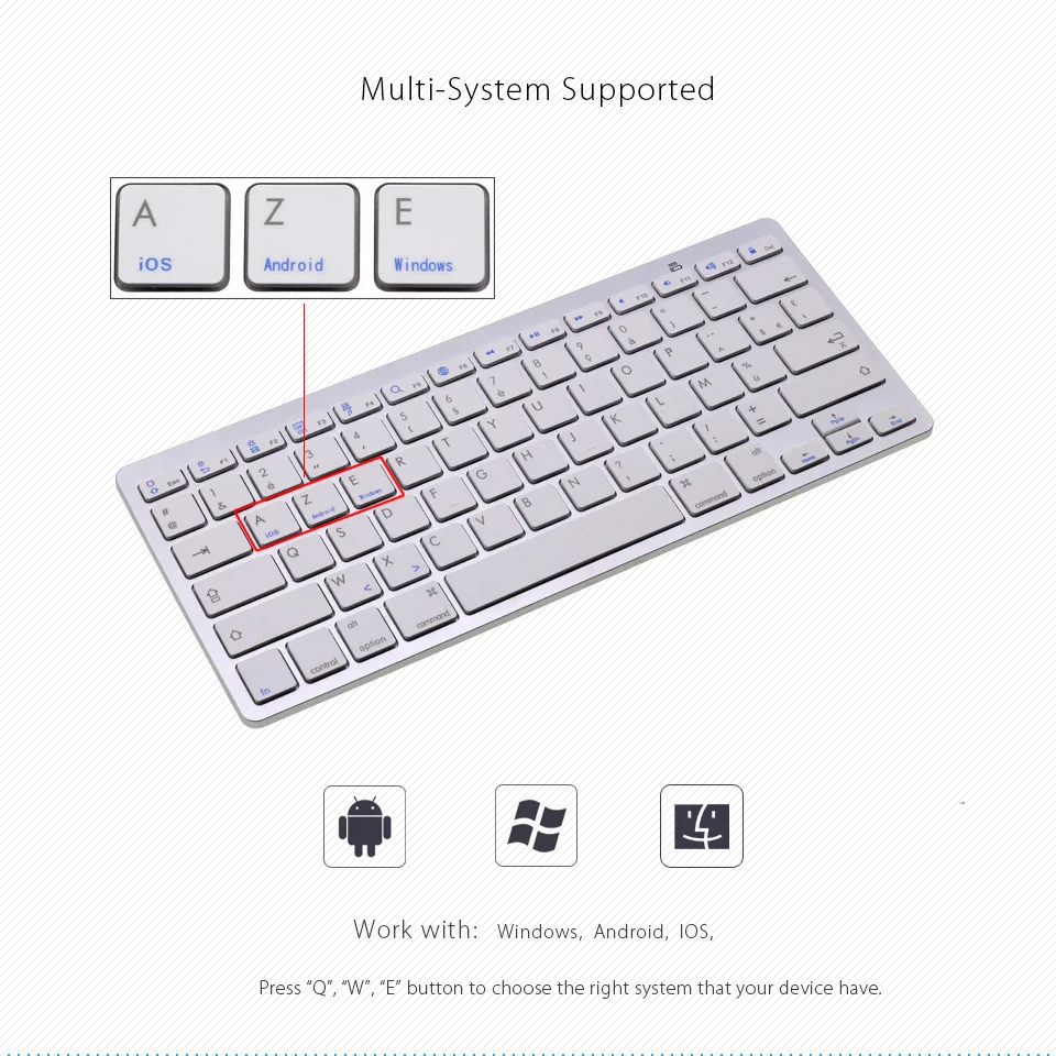 Мини клавиатура AZERTY для Apple iPad Pro Air планшетов с Bluetooth беспроводная ноутбука Macbook