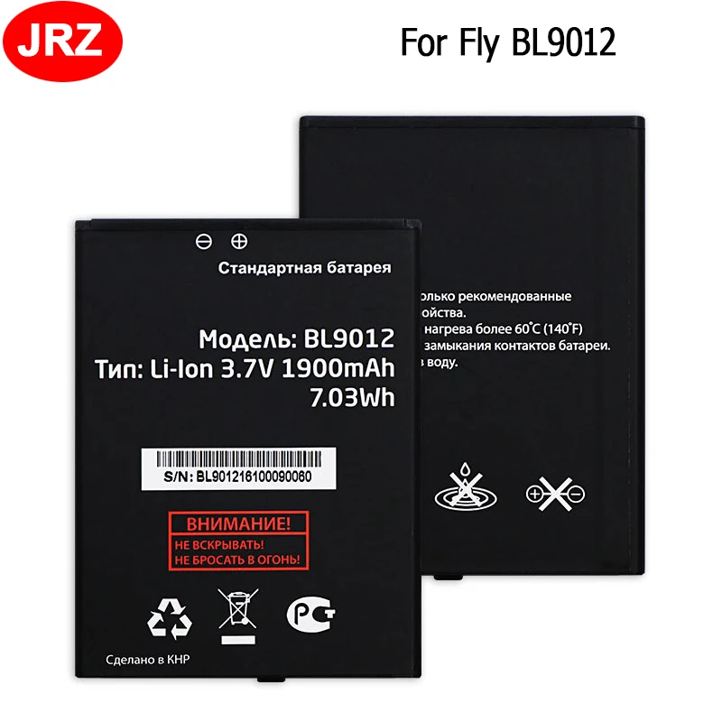 

JRZ For Fly BL9012 FS508 Cirrus6 FS509 Nimbus 9 Phone Battery 1900mAh 3.7V Top Quality Replacement Batteries