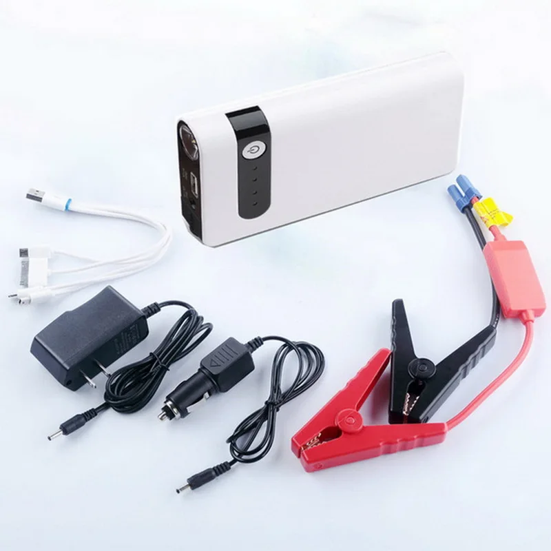 Портативное зарядное устройство Power Bank для автомобиля пусковая мощность 12 В мини
