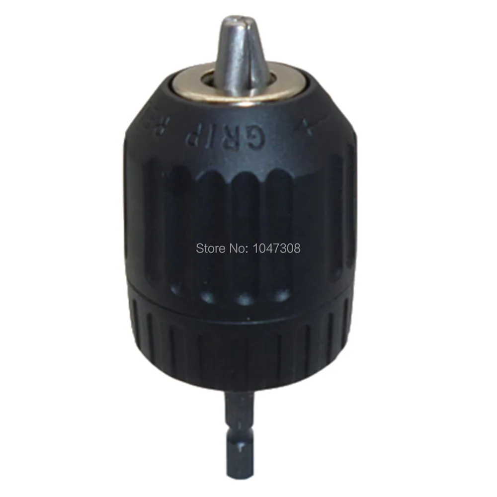 

10mm 3/8'' 24UNF Keyless Drill Chuck Converter Clamp 0.8-10mm Impact Hammer Drill Keyless Chuck 1/4'' Hex Shank Adaptor