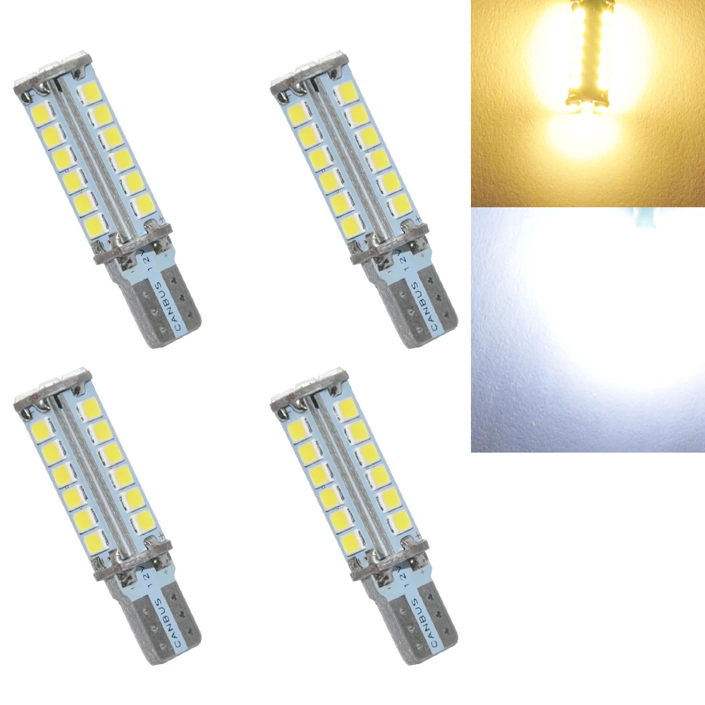 4X T10 194 W5W 168 Canbus 28smd автомобильный светильник лампочки ошибки DC 12V клиновидная