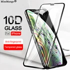 10D закаленное стекло для iPhone XS Max XR X, Защита экрана для Apple iPhone 7 8 6 6S Plus, полное покрытие, стеклянная защитная пленка 10 D