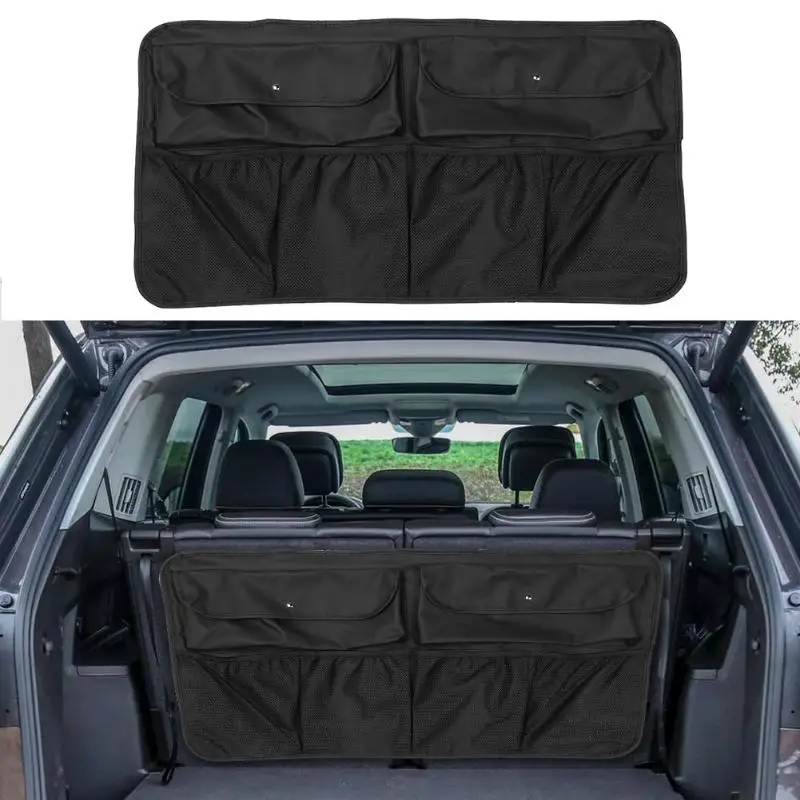 

VODOOL Car Trunk Organizer Rear Seat Back Storage Bag Multi-Pocket Hanging Nets Pouch Auto Stowing Tidying Interior Accessories