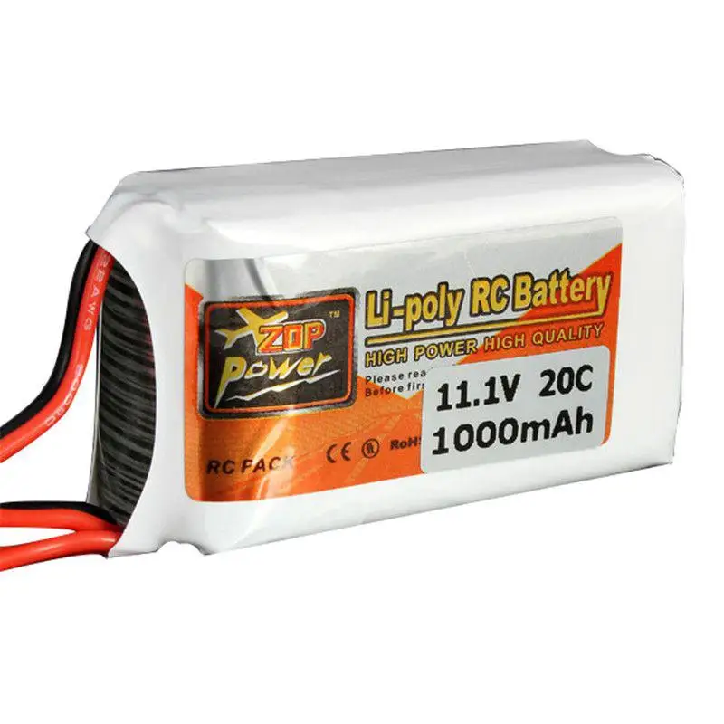 LeadingStar аккумуляторная ZOP Power 3S 11 1 V 1000MAH 20C Lipo батарея JST вилка|Детали и аксессуары| |