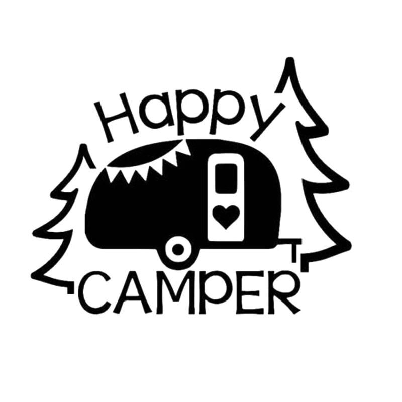 Happy Campers автомобильные наклейки аксессуары Кемпинг виниловые окно грузовик